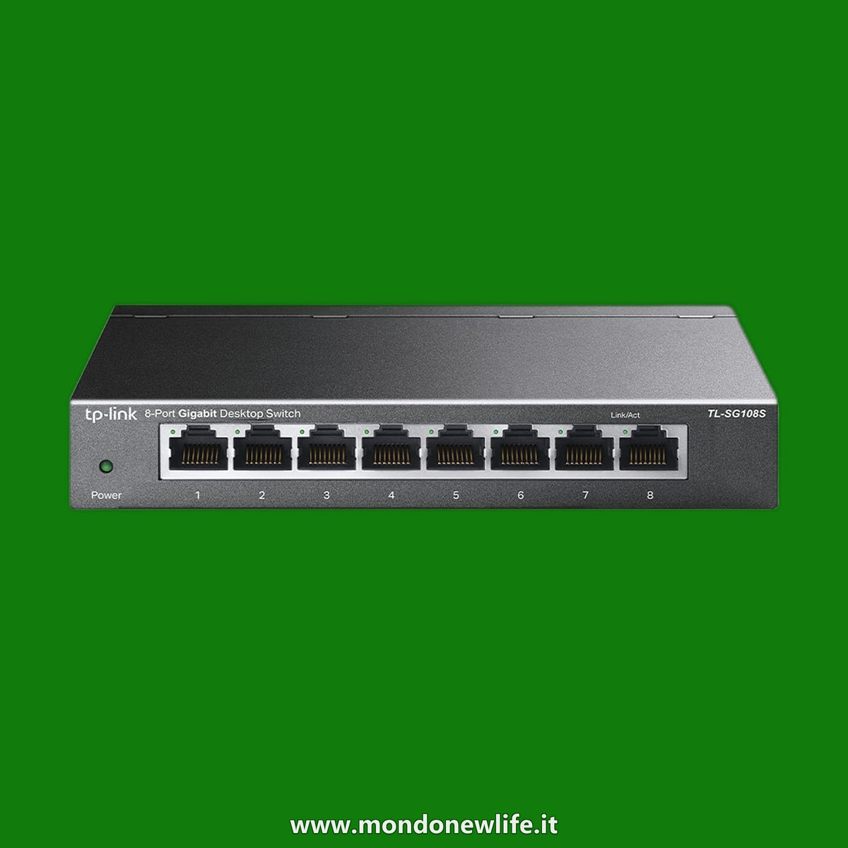 TP-LINK TL-SG108S switch di rete No gestito L2 Gigabit Ethernet (10/100/1000) Nero