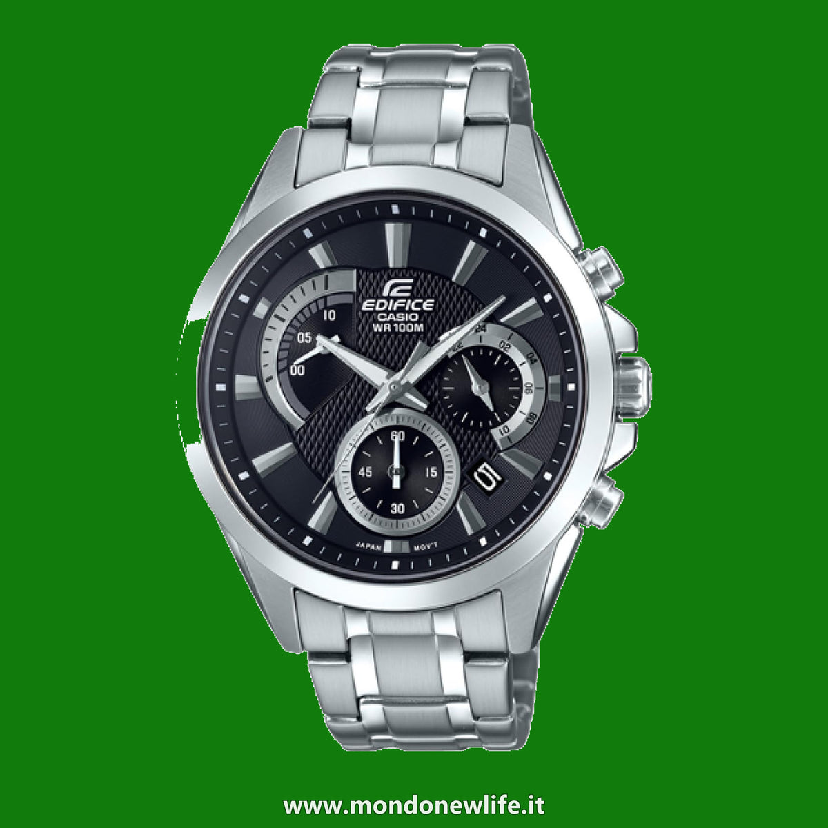 Casio Orologio Cronografo Quarzo Uomo con Cinturino in Acciaio Inox EFV-580D-1AVUEF
