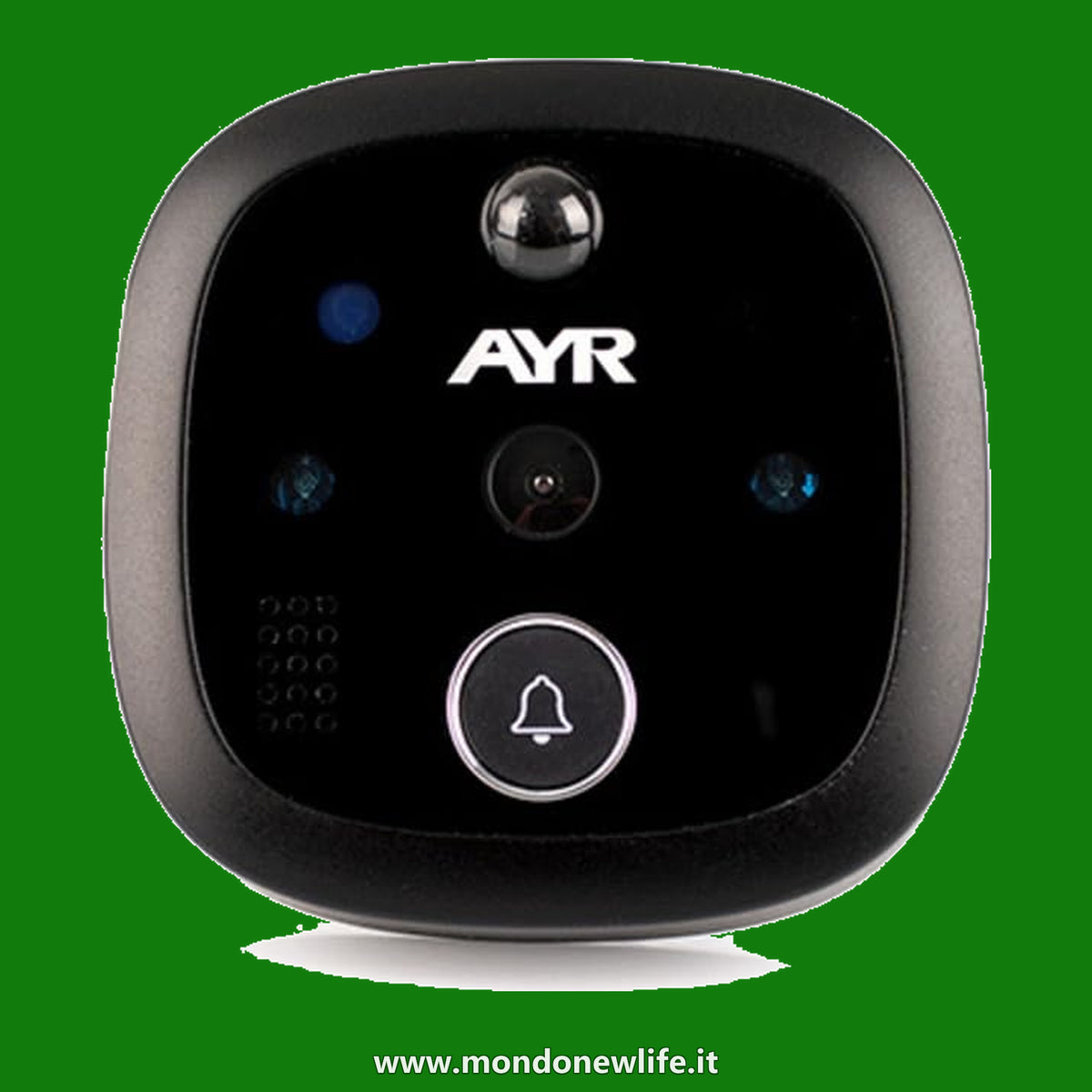 Spioncino digitale WiFi AYR 762. Proteggi la tua porta. Ampio schermo da 4,3", sensore di movimento, infrarossi e visione notturna. Prova con Alexa e Google Home.