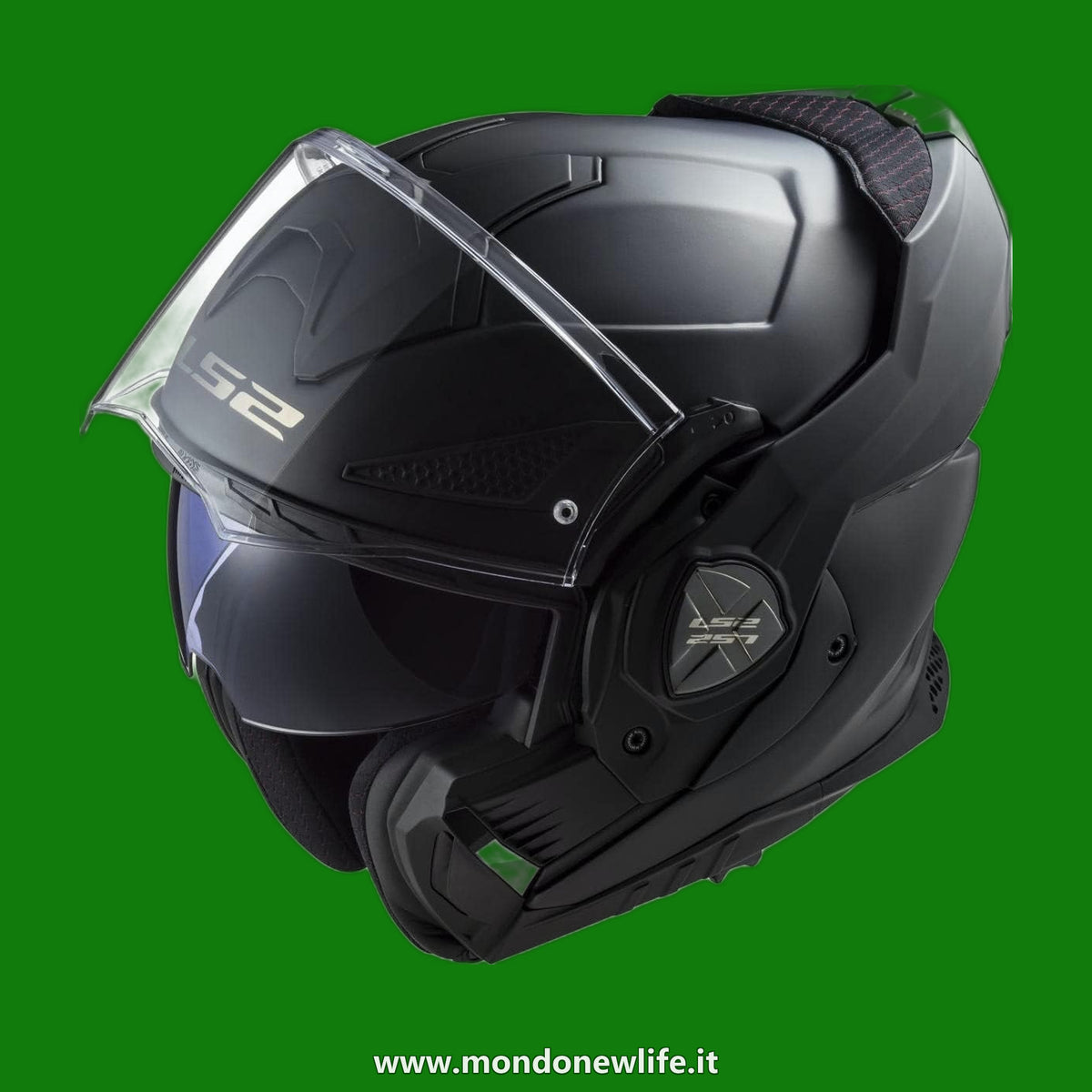 LS2, Casco Moto Modulare ADVANT X SOLID Matt Black, L