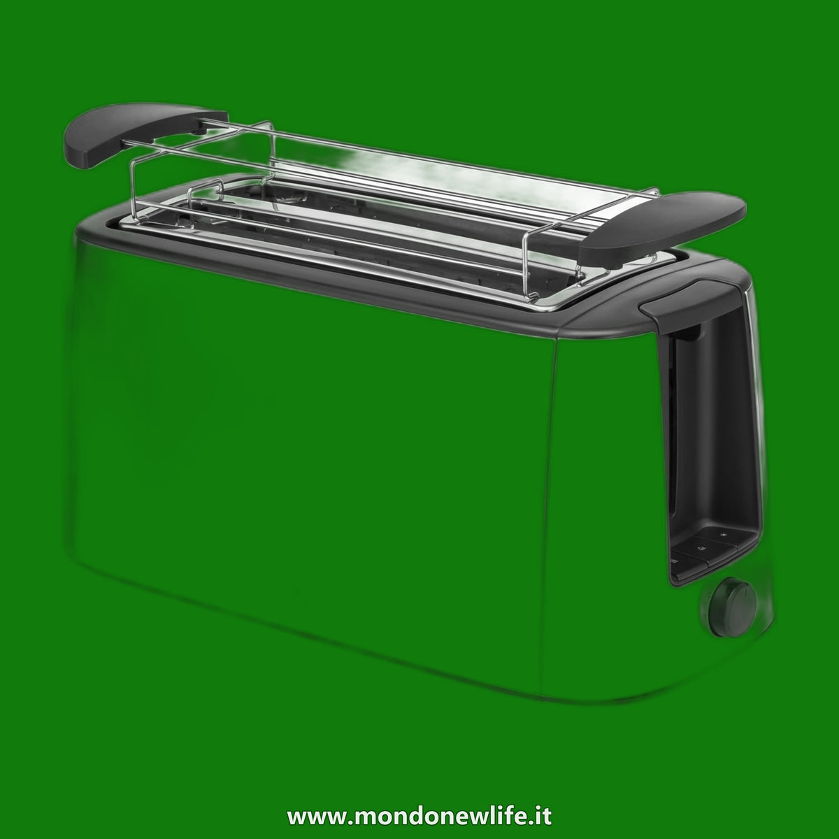 WMF Tostapane Bueno Pro a fessura lunga con attacco a rullo, 4 fette, toast XXL, funzione croccante, 6 livelli di doratura, 1550 W, tostapane in acciaio inossidabile opaco